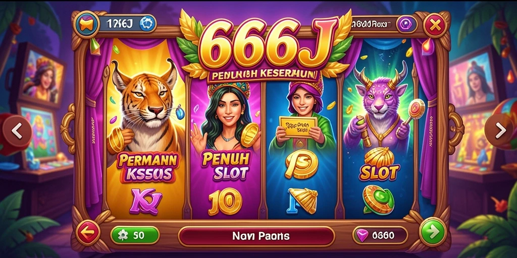 Tampilan gameplay menawan dari game Slot 666J dengan fitur menarik.