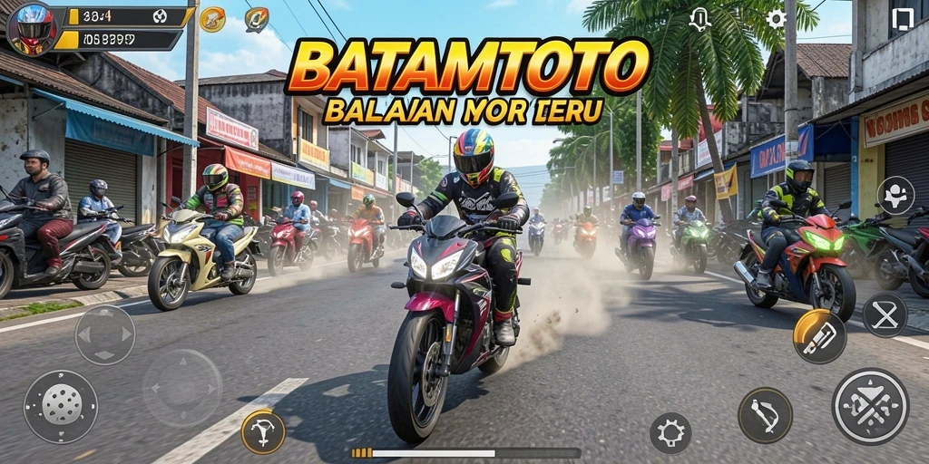 Tampilan balapan seru dengan grafis yang menawan dari BATAMTOTO.
