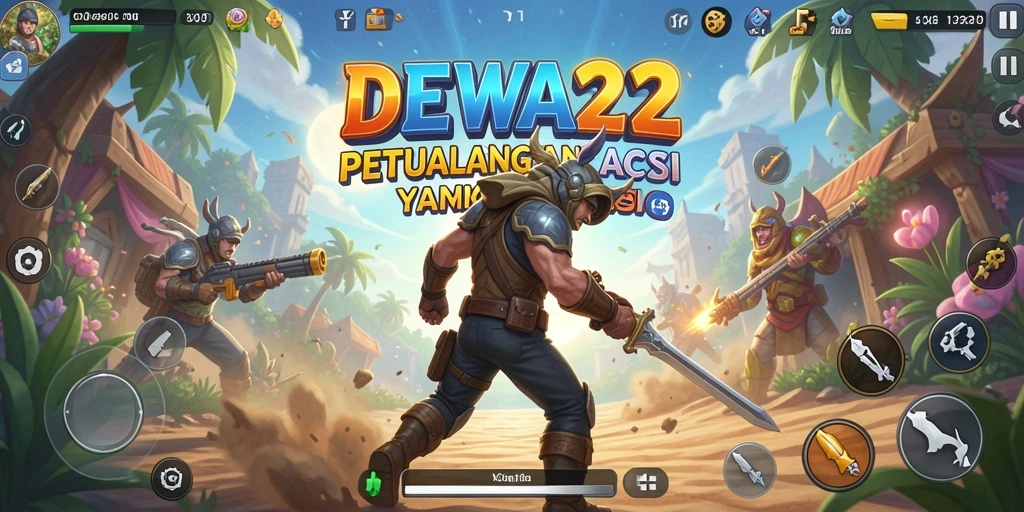Tampilan gameplay DEWA22 dengan aksi seru dan mendebarkan.