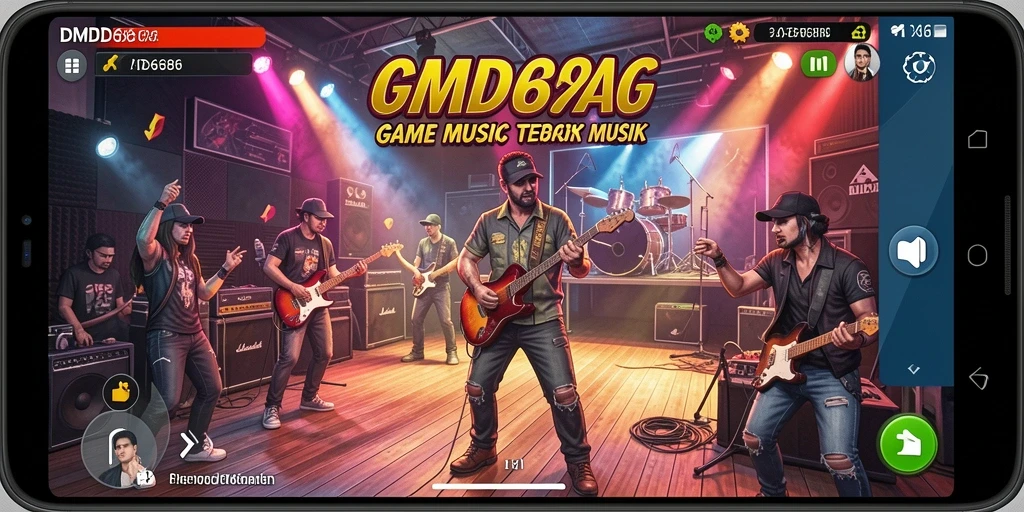 Screenshot DMD686 menampilkan pemain asyik bermain musik.