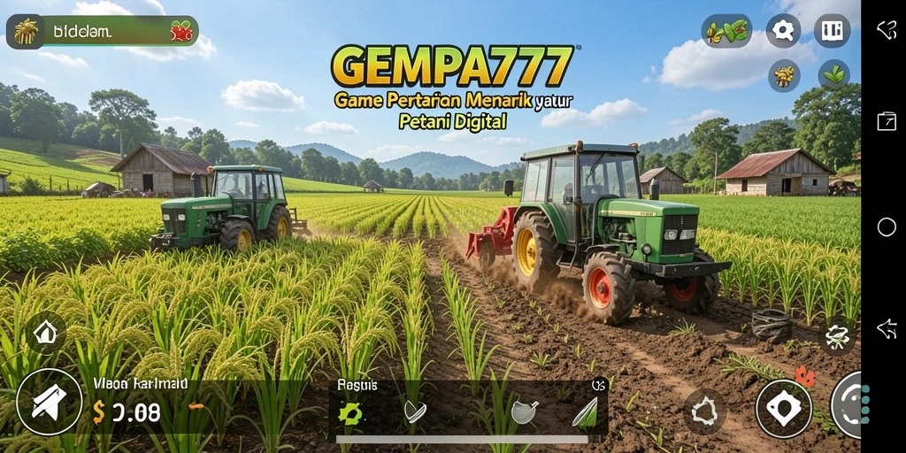 Tampilan menarik dari gameplay bertani di GEMPA777.