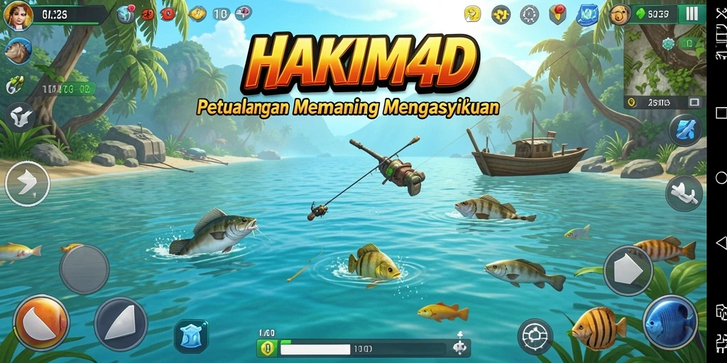 Gameplay <strong>HAKIM4D</strong> yang menarik dengan berbagai lokasi dan ikan yang berbeda.