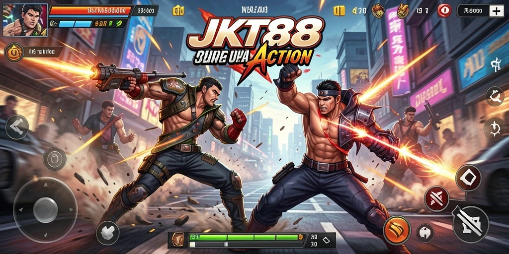 Screenshot JKT88 menampilkan aksi seru dari gameplay yang mendebarkan.