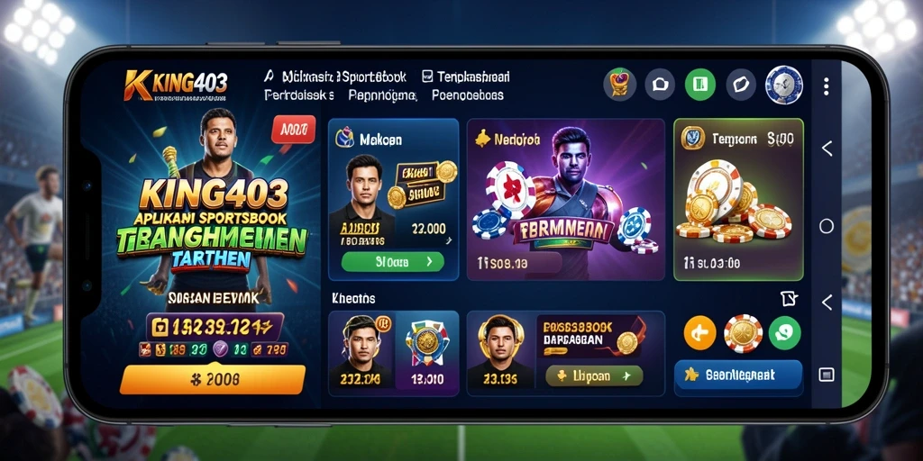 Screenshot KING403 menampilkan pengalaman taruhan Sportsbook yang mendebarkan.