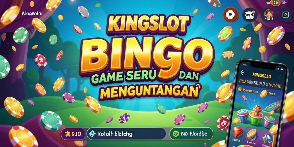 Screenshot KINGSLOT menunjukkan gameplay Bingo yang seru dan interaktif.