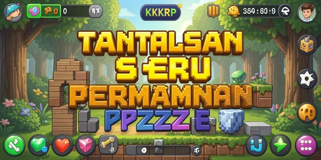 Tampilan gameplay seru dalam game Puzzle KKRP