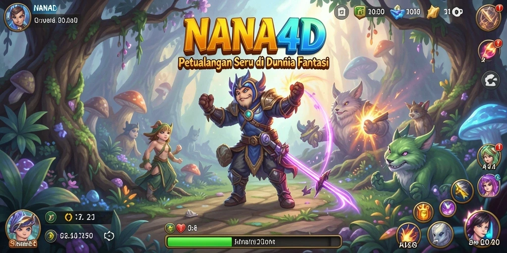 Gameplay seru NANA4D dengan petualangan mendebarkan.