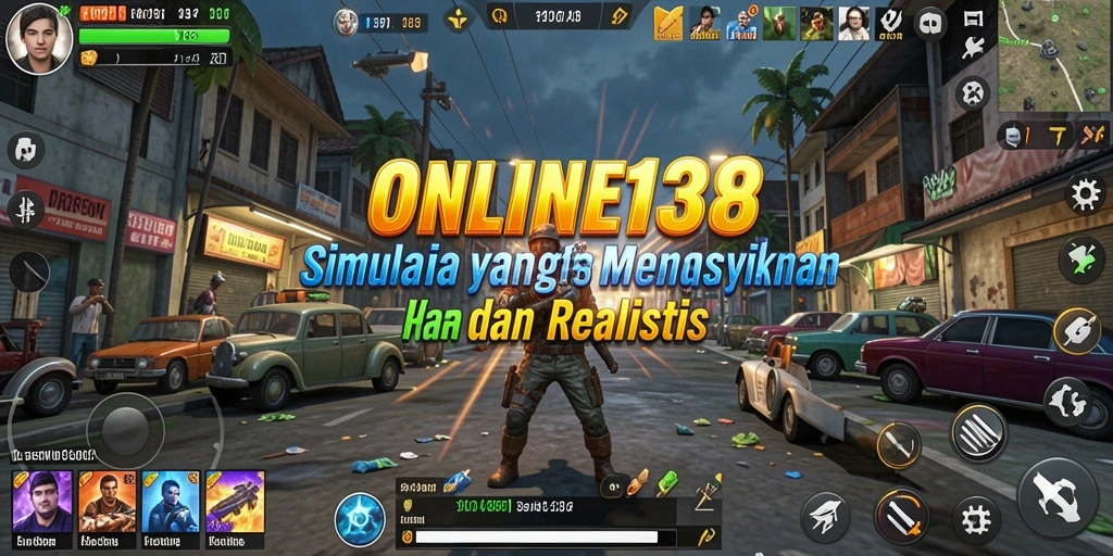 Tampilan utama gameplay <strong>ONLINE138</strong> yang realistis dan penuh warna.