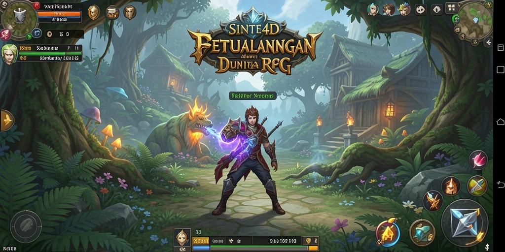 Screenshot menunjukkan aksi seru di dunia RPG SINTE4D.