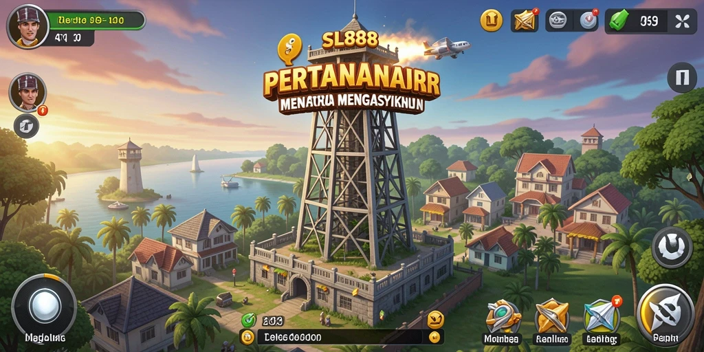 Gambaran permainan Tower Defense yang seru di SL888.