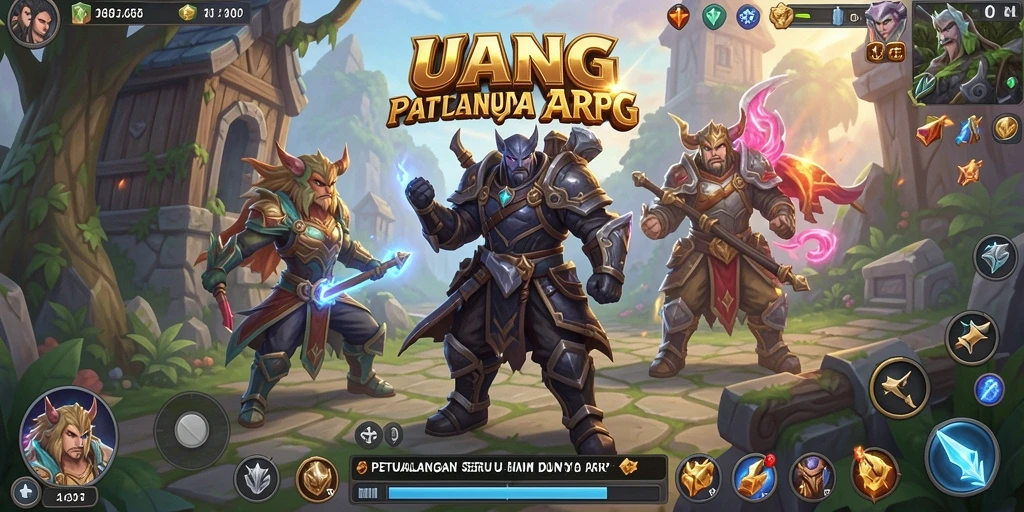 Tampilan menarik dari gameplay UANG dalam dunia ARPG.
