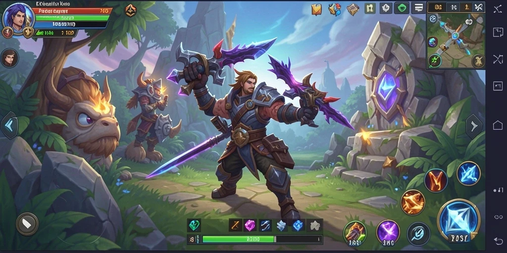 Gameplay V87 menunjukkan serunya pertarungan ARPG yang intens.