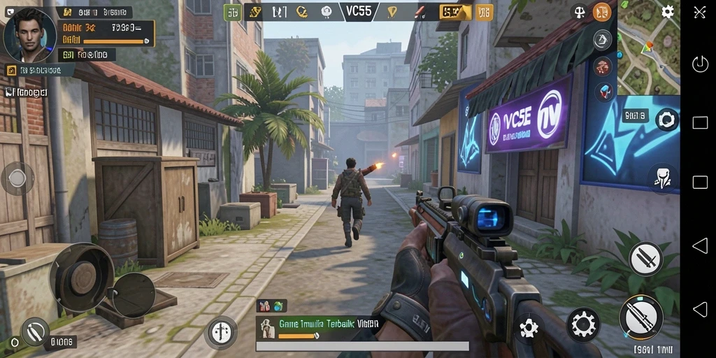 Tampilan gameplay VC55 yang mengesankan dalam simulasi realistik.