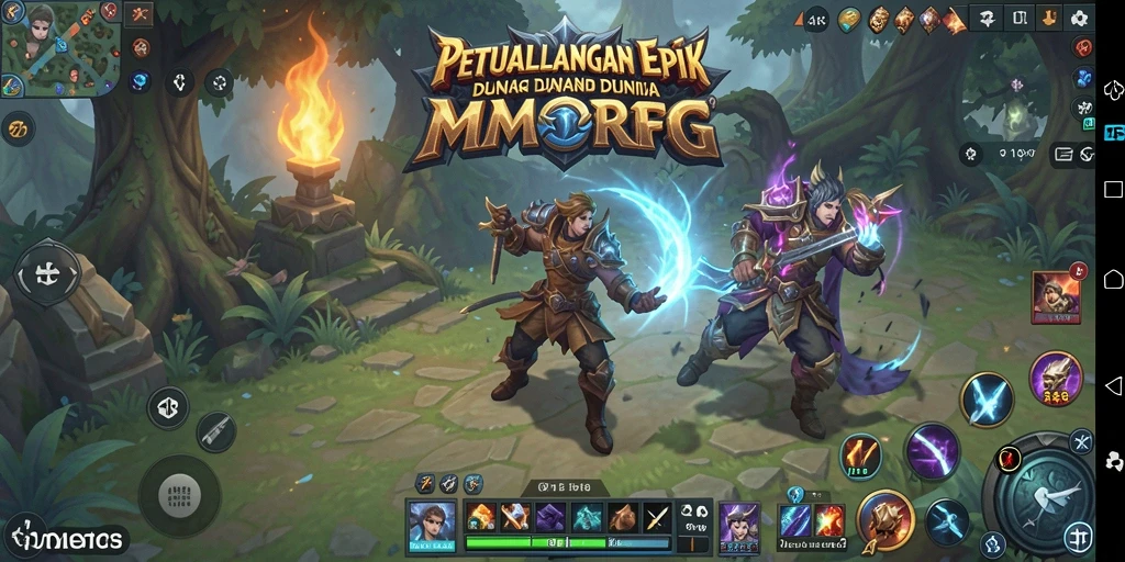 Tangkapan layar utama Z18 menampilkan aksi seru dalam gameplay MMORPG.