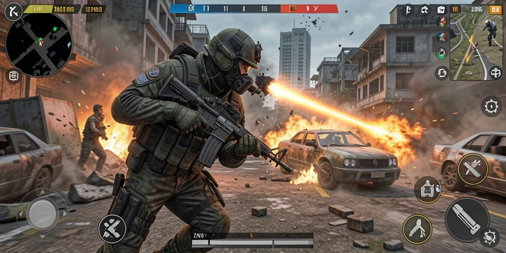 Tampilan seru gameplay ZK6 dengan grafis memukau dan aksi mendebarkan.